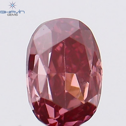 0.17 CT Oval Shape Natural Loose Diamond Pink Color VS1 Clarity (3.75 MM)