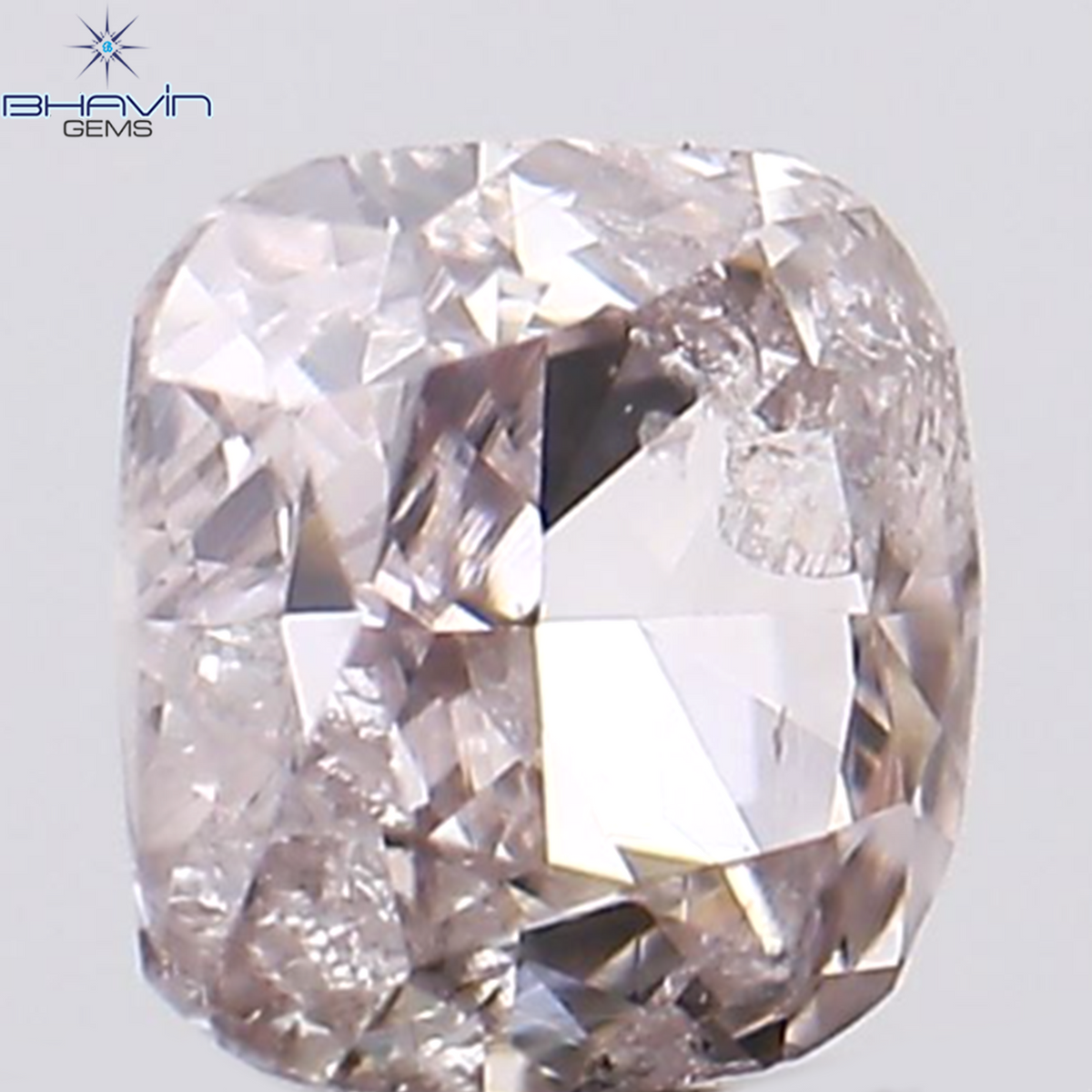 0.16 CT Natural Cushion Diamond Pink Color Clarity SI2 (3.00 MM)