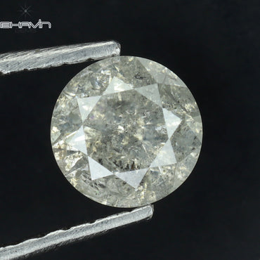 0.53 CT Round Shape Natural Loose Diamond White Color I3 Clarity (5.18 MM)
