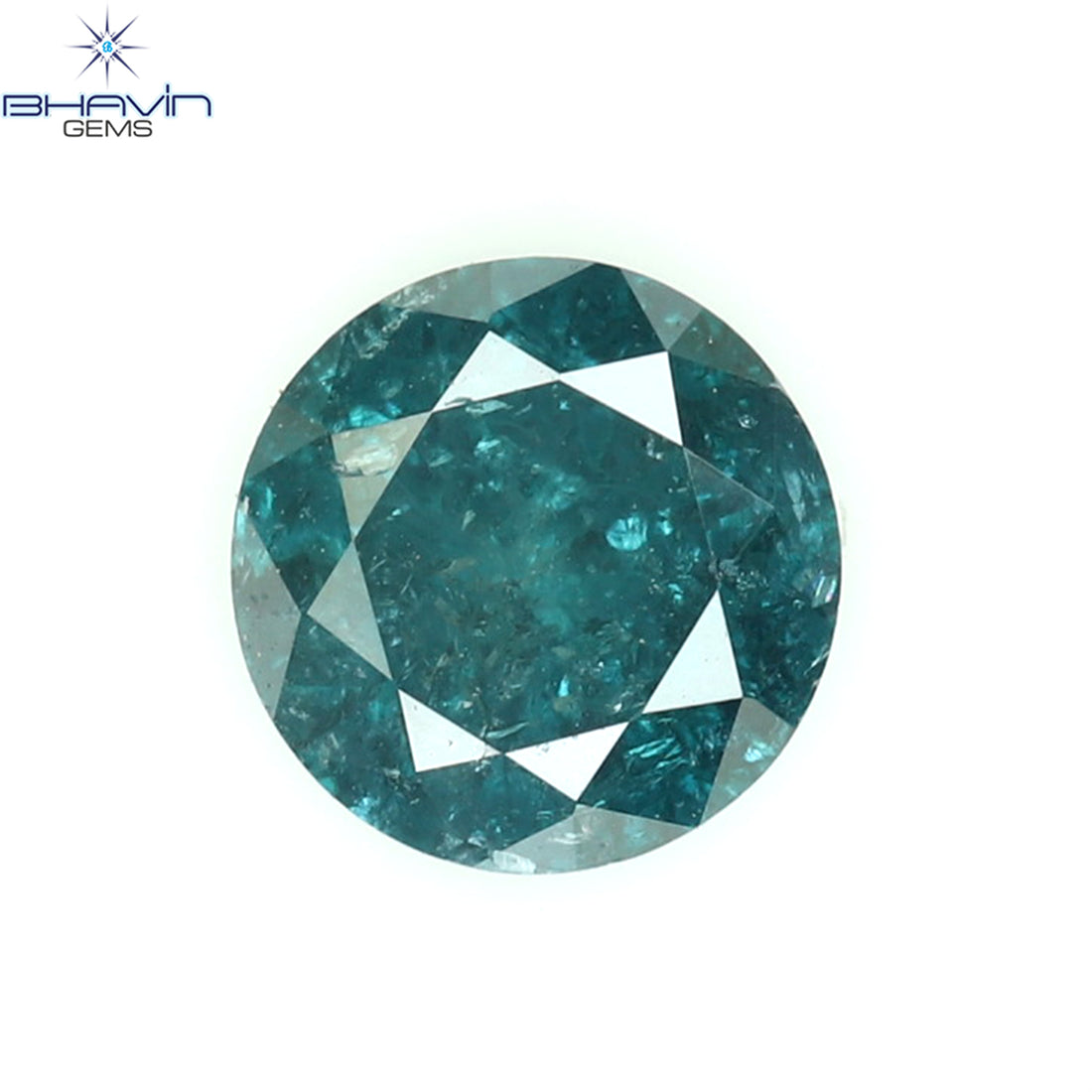 0.27 CT Natural Round Diamond Enhanced Blue Color Clarity I3 (4.18 MM)