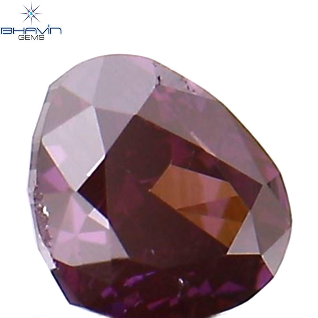 0.17 CT Natural Heart Diamond Enhanced Pink Color Clarity VS1 (3.55 MM)