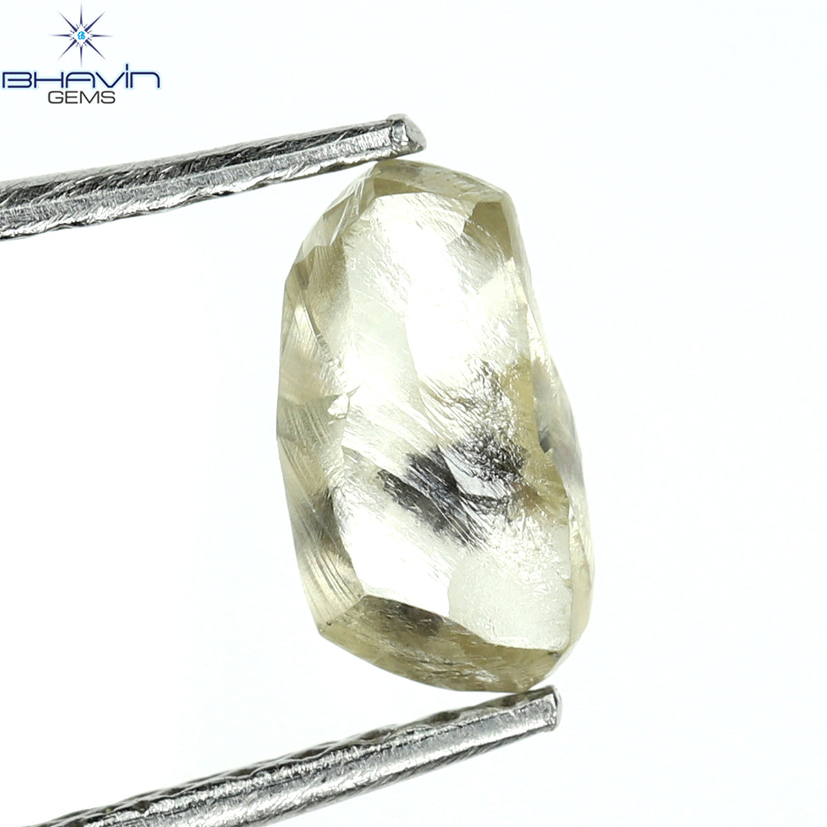0.79 CT Natural Rough Diamond Brown Color Clarity I1 (6.94 MM)