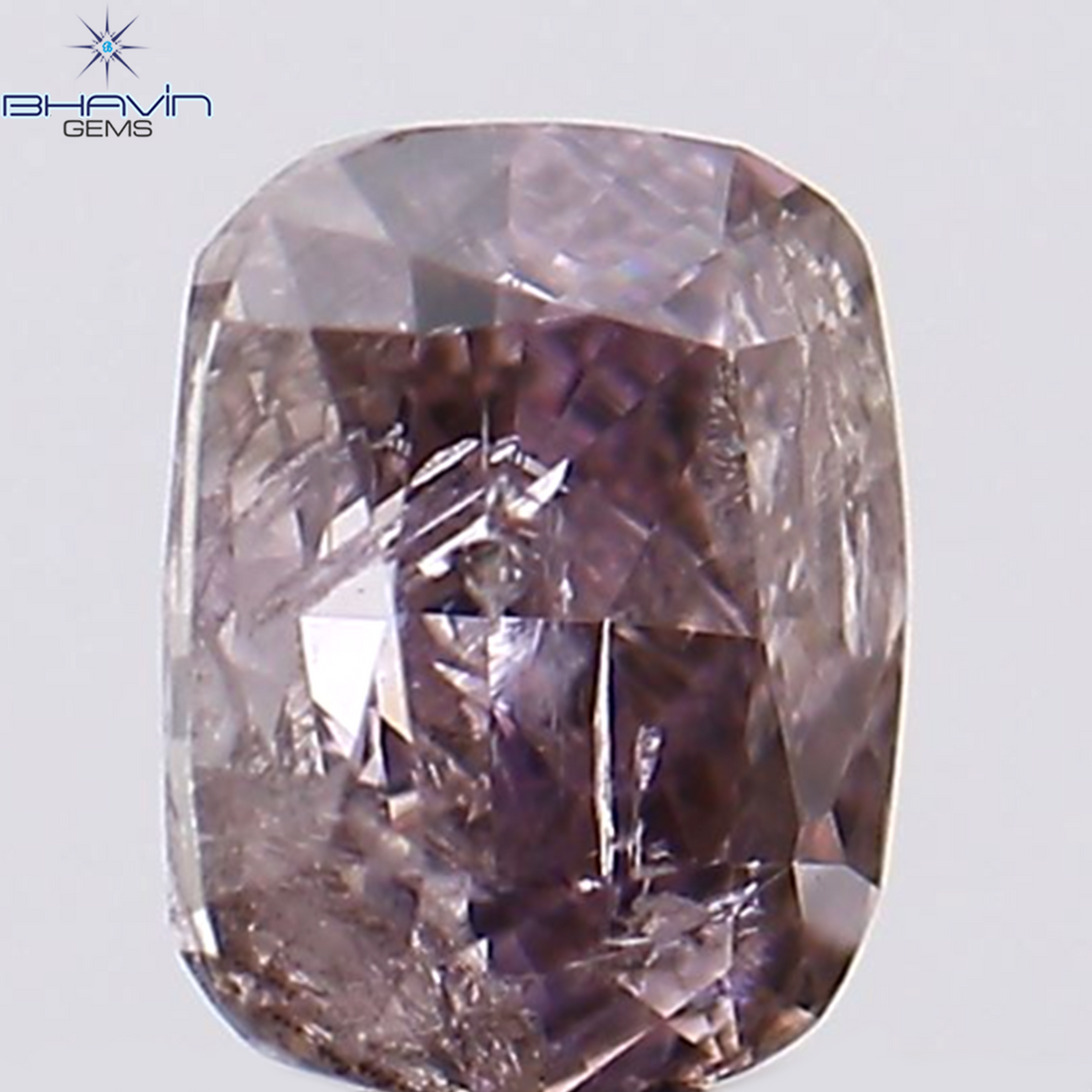 0.15 CT Natural Cushion Diamond Pink Color Clarity I2 (3.40 MM)