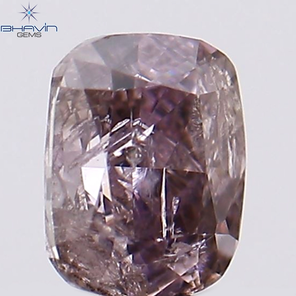 0.15 CT Cushion Shape Natural Diamond Pink Color I2 Clarity (3.40 MM)