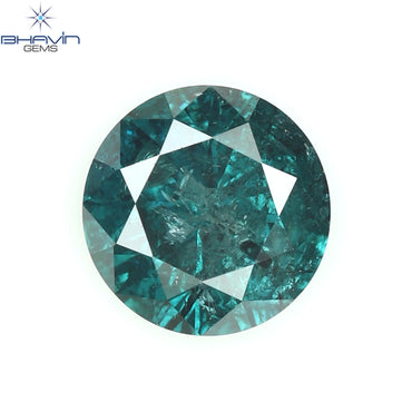 0.40 CT Round Diamond Natural Loose Diamond Blue Color I3 Clarity (4.67 MM)