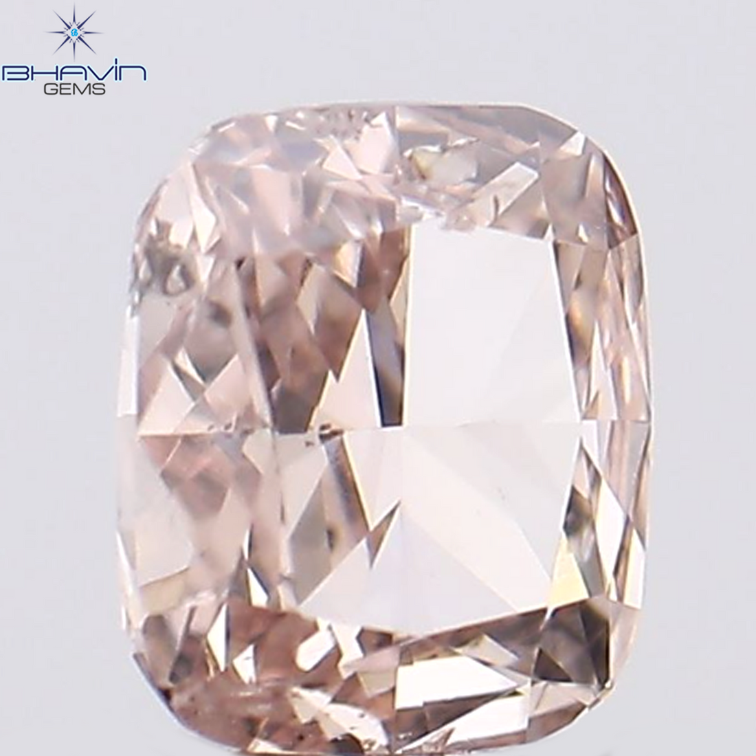 0.14 CT Natural Cushion Diamond Pink Color Clarity SI1 (3.53 MM)