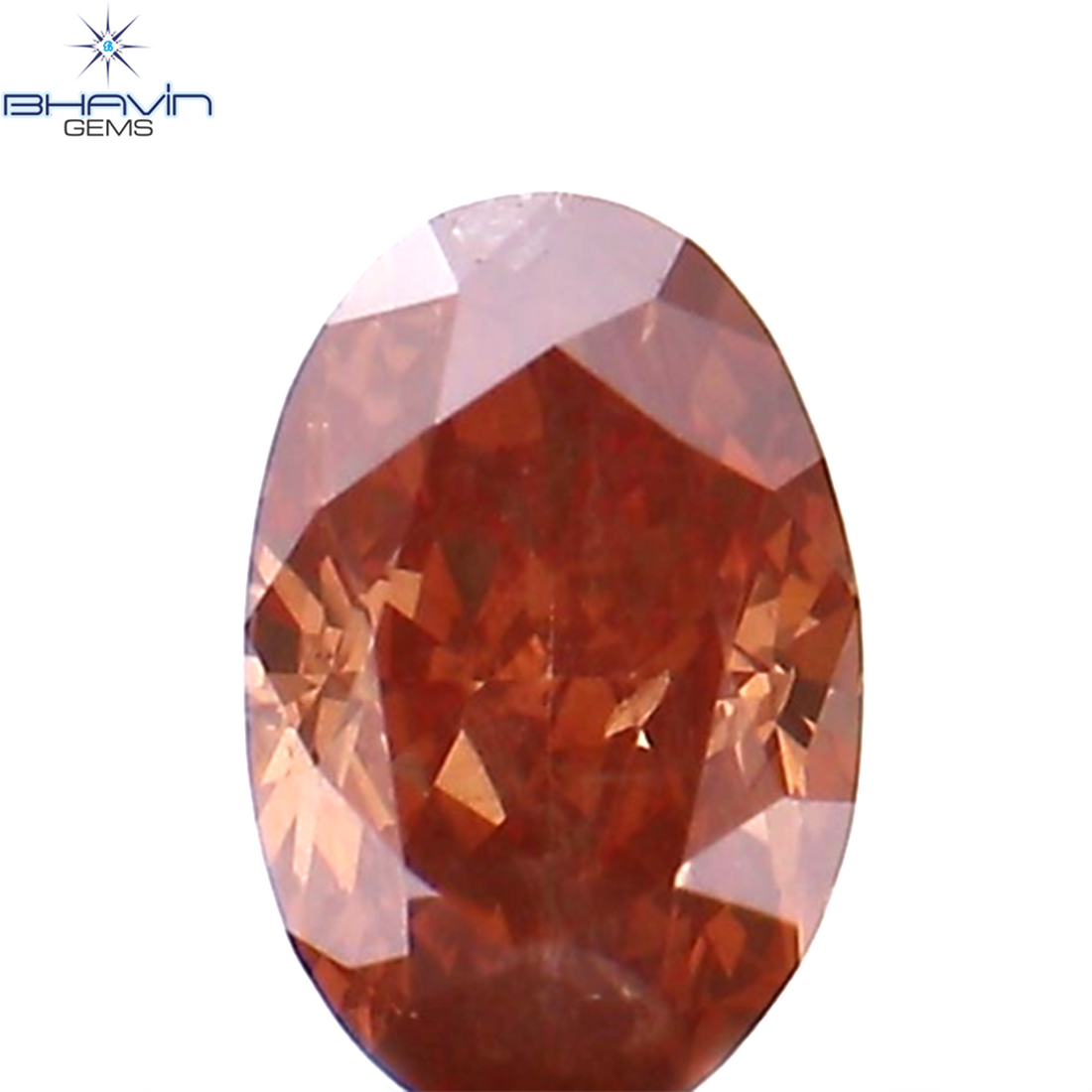 0.18 CT Natural Oval Diamond Enhanced Pink Color Clarity SI1 (4.18 MM)