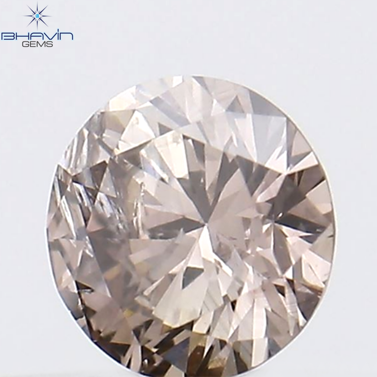 0.16 CT Natural Round Diamond Pink Color Clarity SI1 (3.66 MM)
