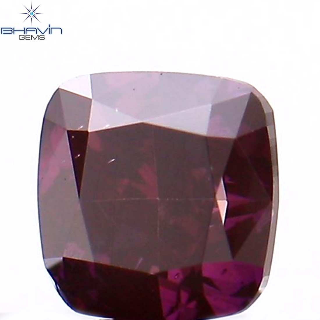 0.23 CT クッション シェイプ ナチュラル ルース ダイヤモンド 強化ピンク色 VS1 クラリティ (3.37 MM)