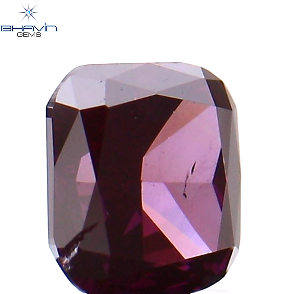 0.23 CT クッション シェイプ ナチュラル ルース ダイヤモンド 強化ピンク色 SI1 クラリティ (3.63 MM)