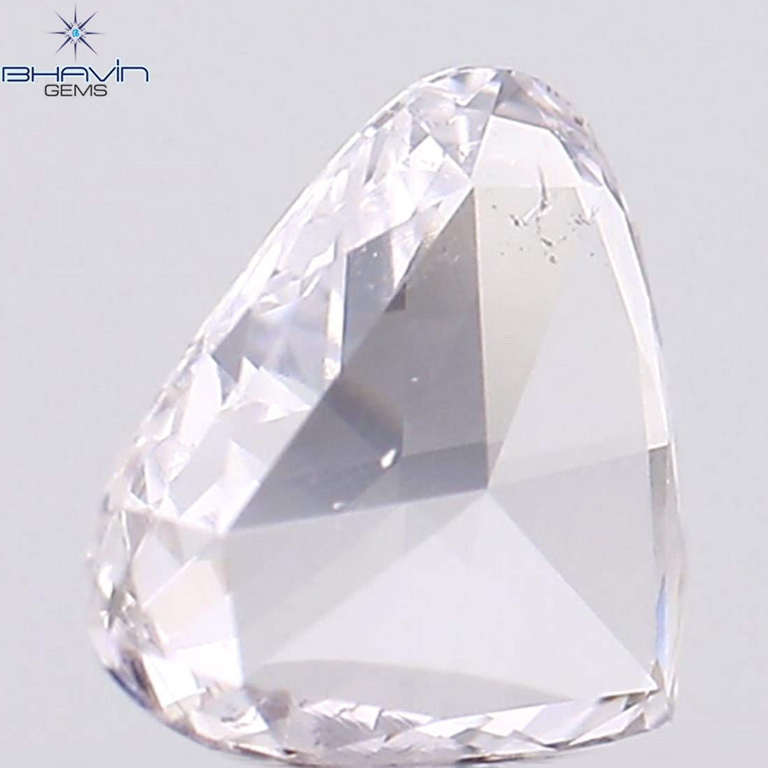 0.26 CT Natural Heart Diamond Pink Color Clarity VS2 (5.38 MM)