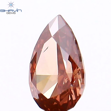 0.14 CT Pear Shape Natural Diamond Pink Color VS2 Clarity (4.15 MM)