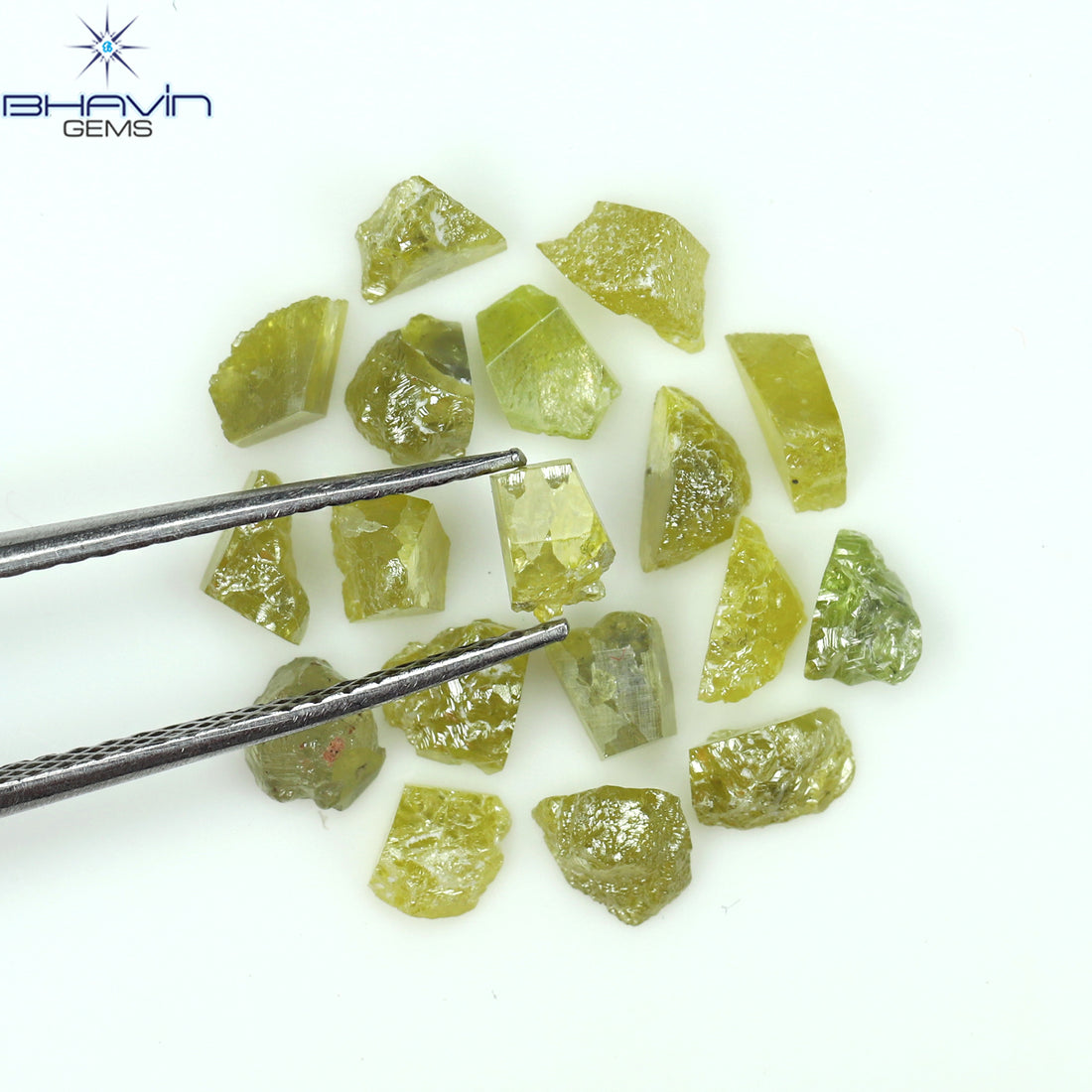 4.87 CT/18 ピース ミックス カラー イエロー ダイヤモンド ナチュラル ルース ダイヤモンド I3 クラリティ (3.64 MM)