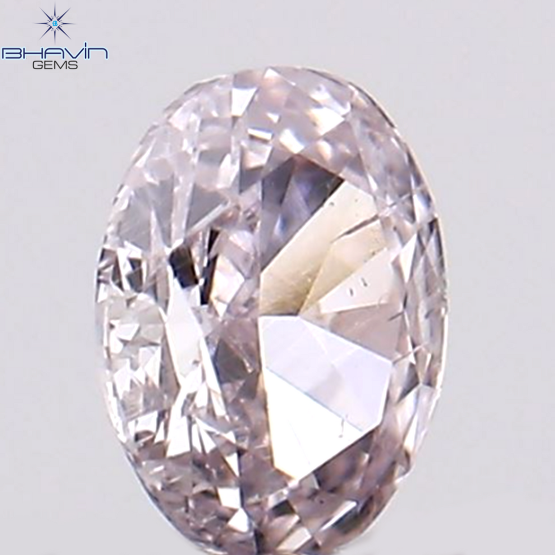 0.08 CT オーバル シェイプ ナチュラル ダイヤモンド ピンク カラー VS2 クラリティ (2.97 MM)