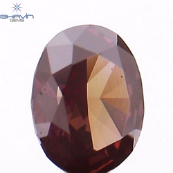0.12 CT Oval Shape Natural Diamond Enhanced Pink Color VS2 Clarity (3.47 MM)