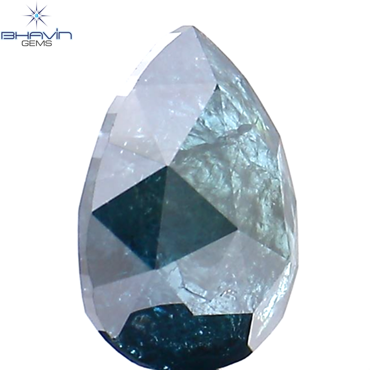 1.02 CT Natural Pear Diamond Enhanced Blue Color Clarity I3 (7.98 MM)