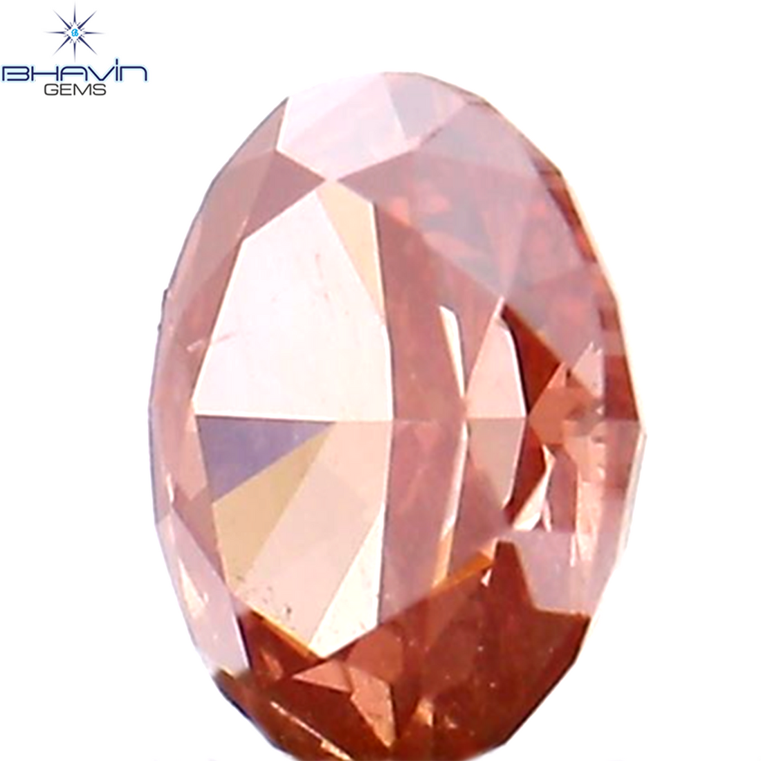 0.18 CT Natural Oval Diamond Enhanced Pink Color Clarity VS2 (3.82 MM)