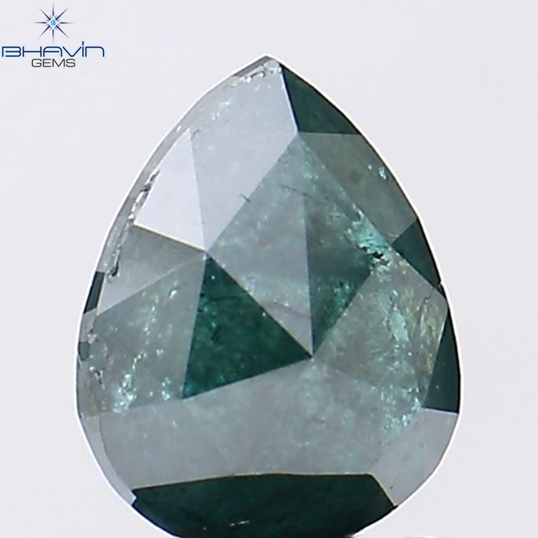 1.37 CT Natural Pear Diamond Enhanced Blue Color Clarity I3 (8.12 MM)