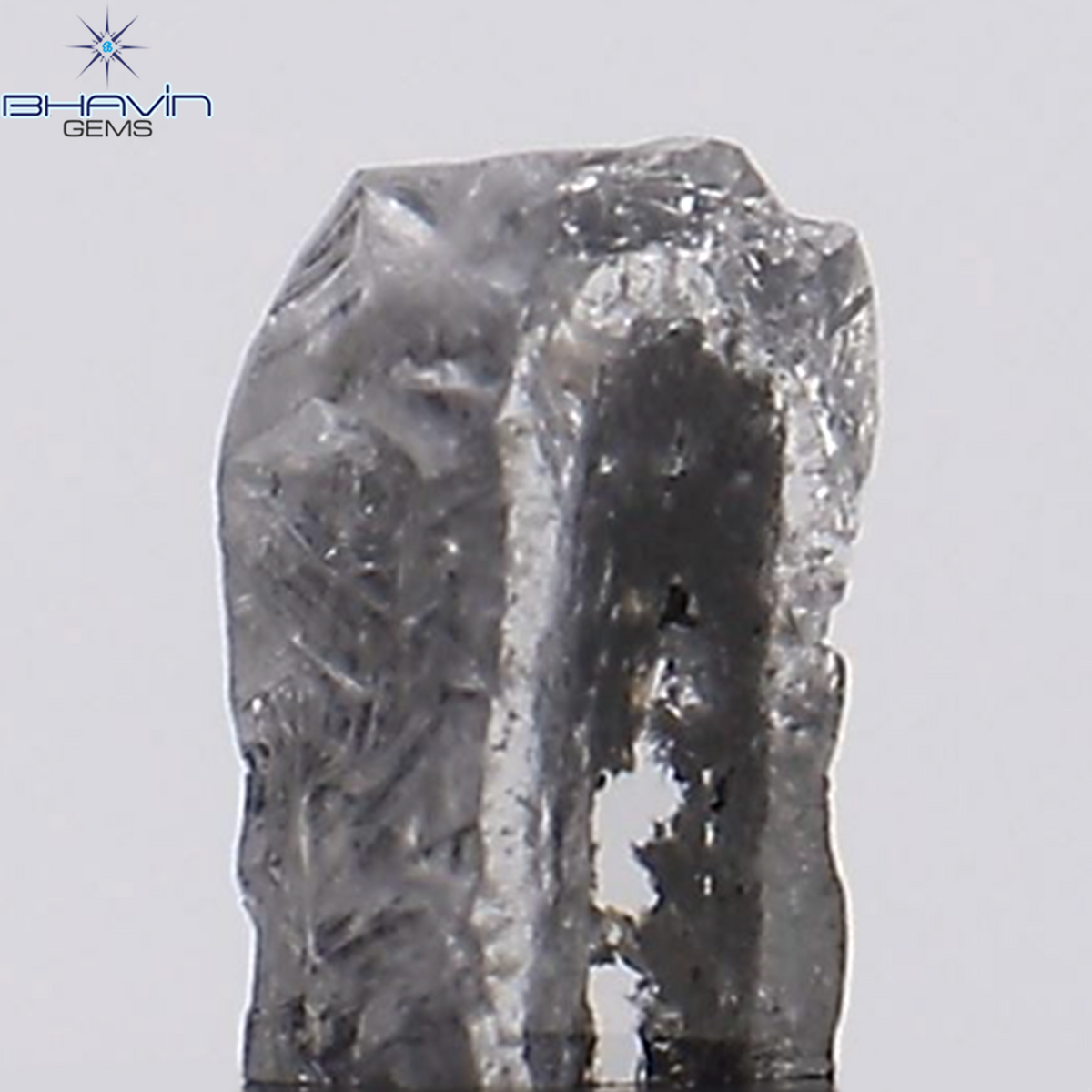 0.44 CT Natural Rough Diamond Salt And Pepper Color Clarity I3 (4.95 MM)