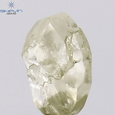 0.78 CT Rough Shape Natural Diamond Yellow Color SI1 Clarity (5.73 MM)