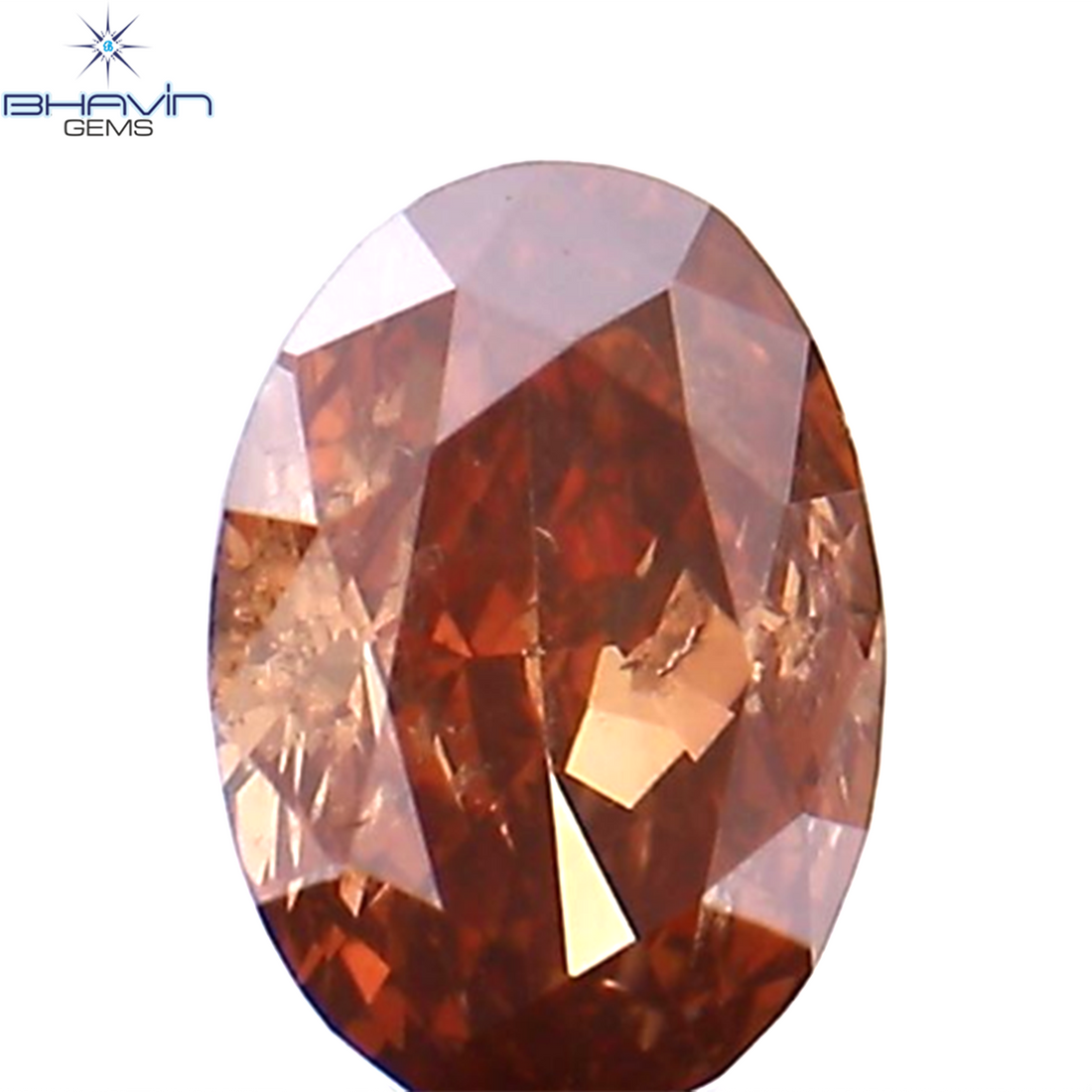 0.23 CT Natural Oval Diamond Enhanced Pink Color Clarity SI1 (4.40 MM)