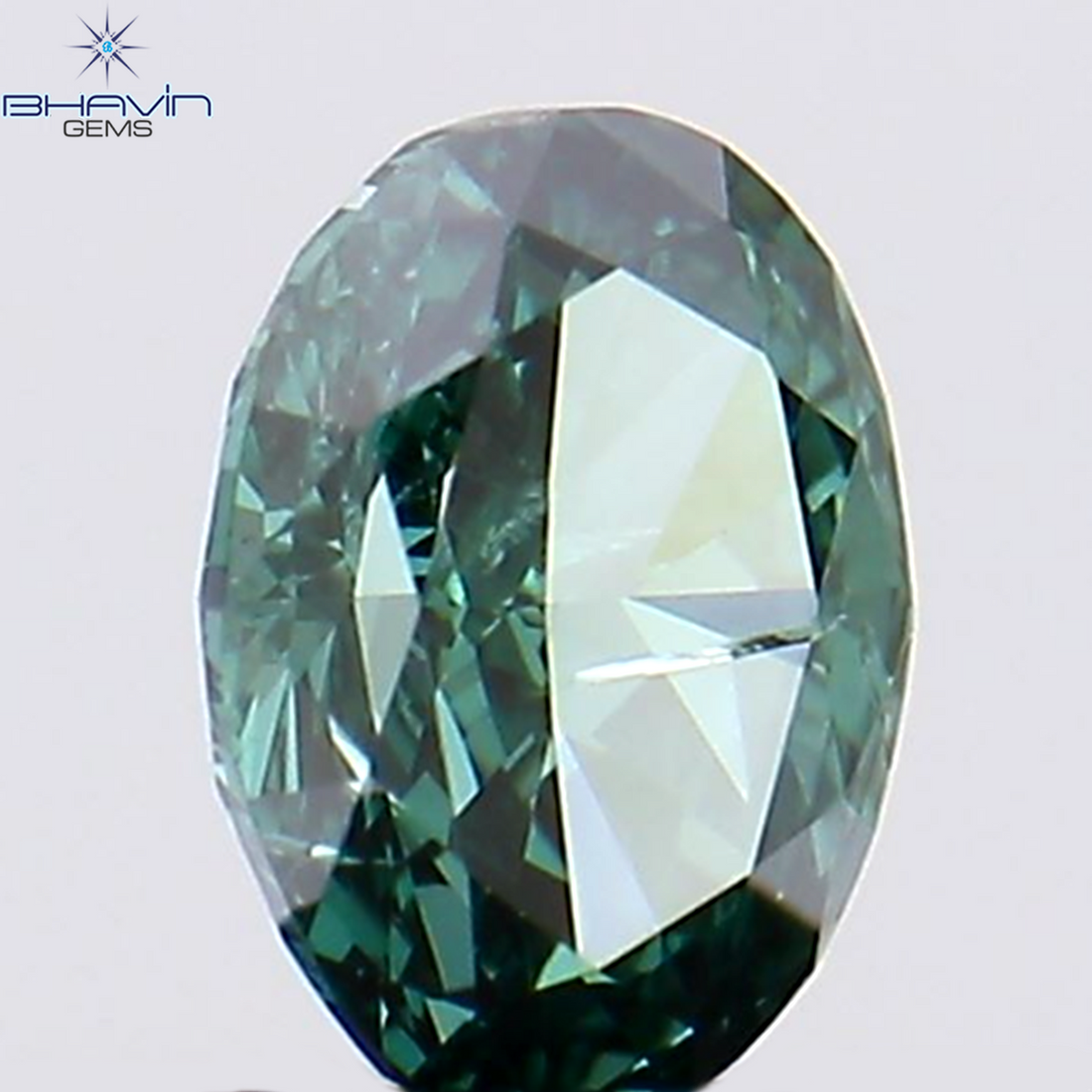0.19 CT Natural Oval Diamond Enhanced Blue Color Clarity SI2 (3.99 MM)