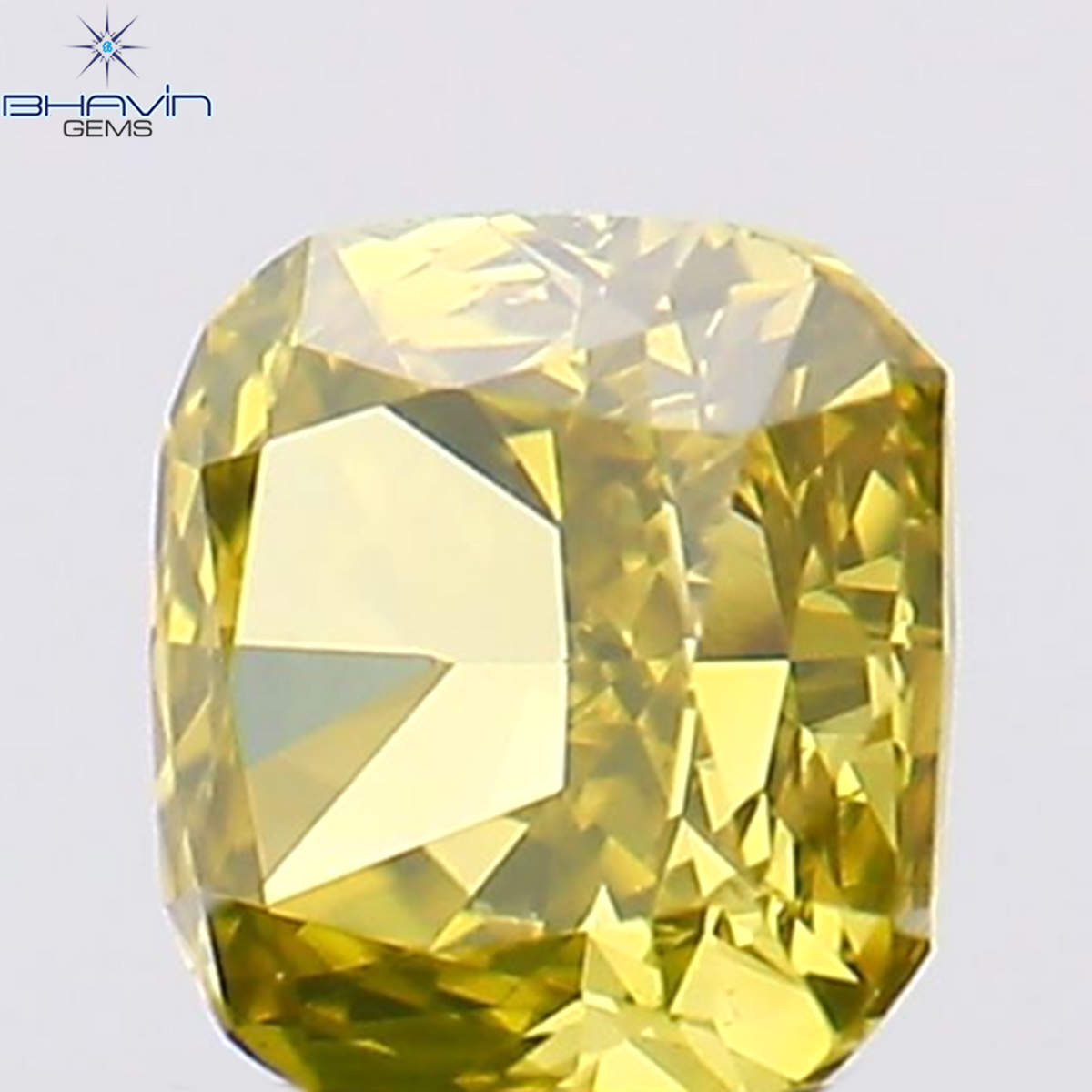 0.17 CT Natural Cushion Diamond Enhanced Yellow Color Clarity VS2 (3.04 MM)