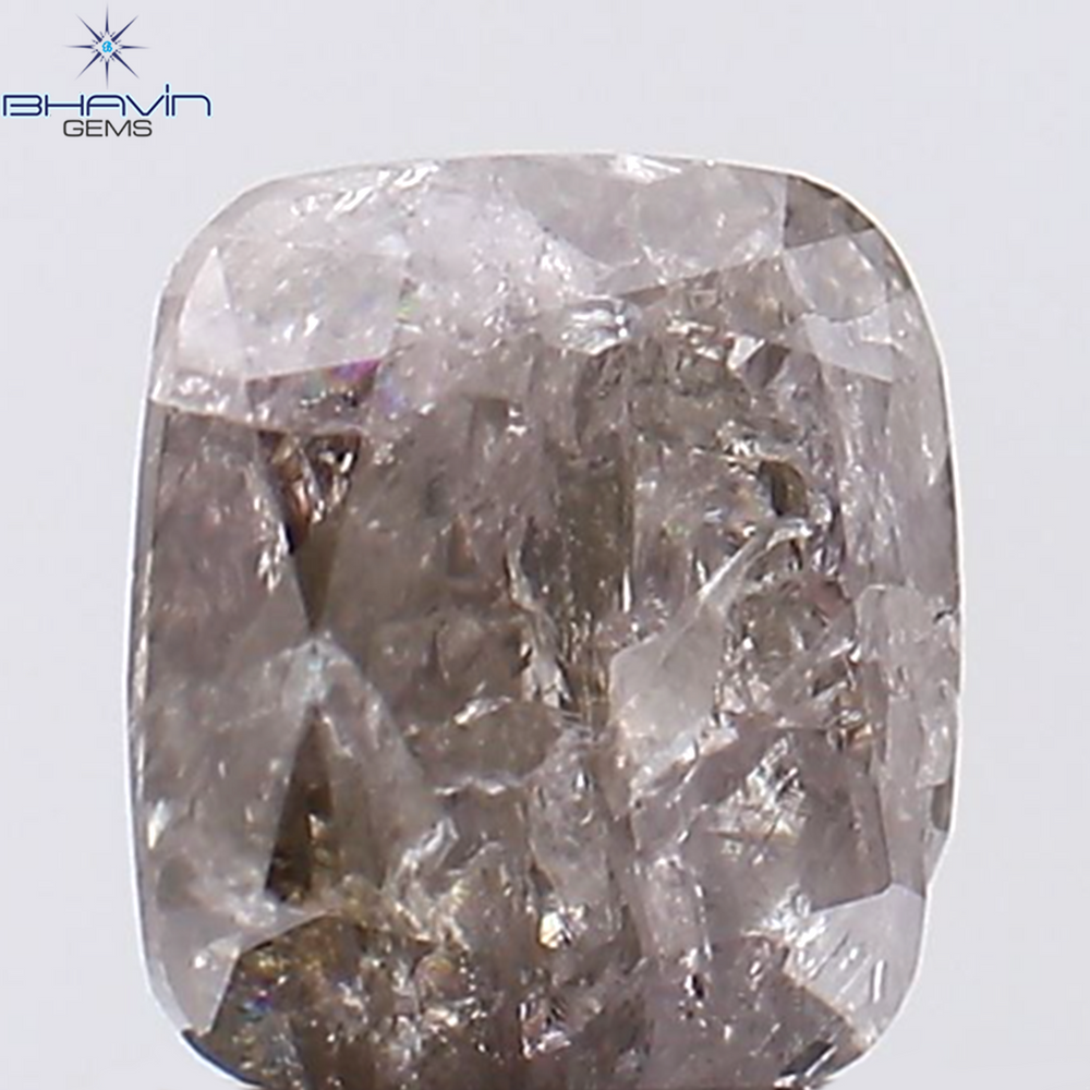 1.03 CT Cushion Shape Natural Diamond Pink Color I3 Clarity (6.00 MM)