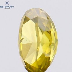 0.21 CT Oval Shape Natural Diamond Yellow Color SI1 Clarity (4.23 MM)