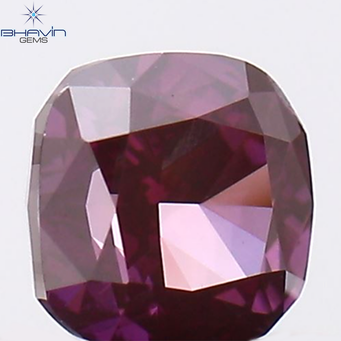 0.19 CT Natural Cushion Diamond Enhanced Pink Color Clarity VS1 (3.08 MM)