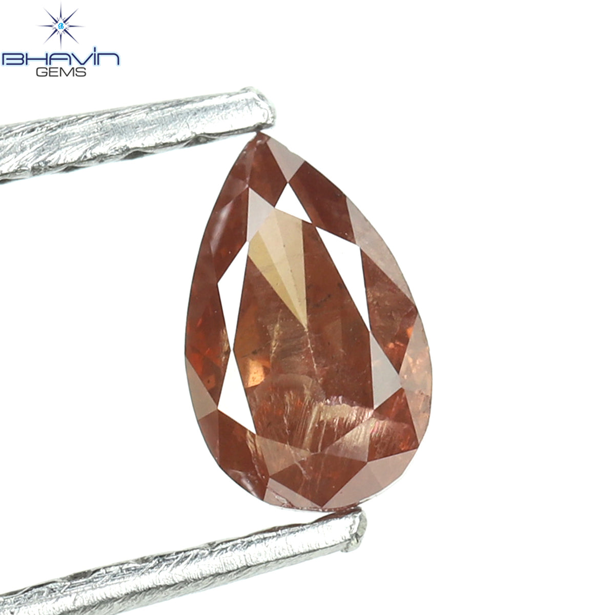 0.25 CT Natural Pear Diamond Enhanced Pink Color Clarity I1 (5.15 MM)