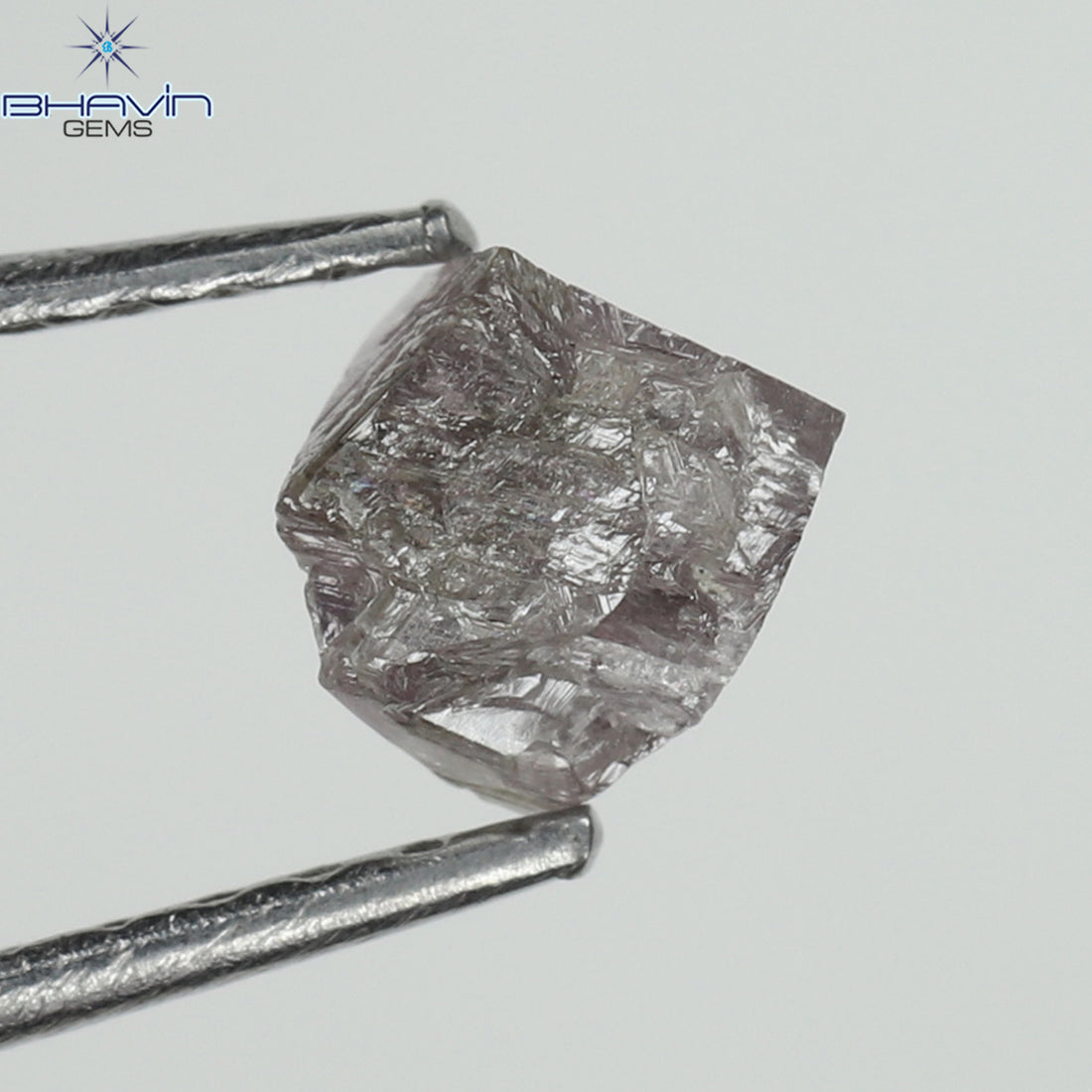 0.49 CT Natural Rough Diamond Pink Color Clarity I3 (4.90 MM)