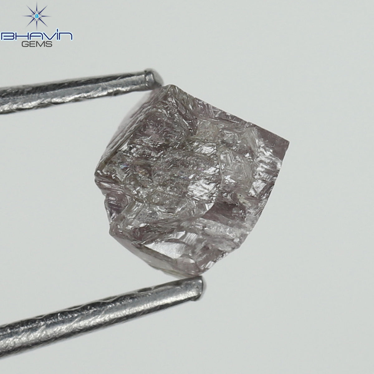 0.49 CT Natural Rough Diamond Pink Color Clarity I3 (4.90 MM)