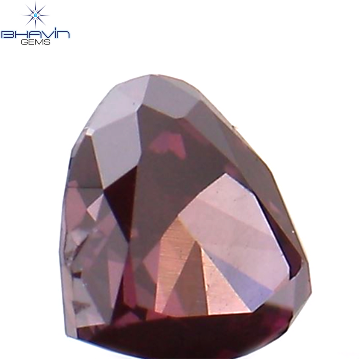 0.12 CT Natural Heart Diamond Enhanced Pink Color Clarity VS2 (3.44 MM)
