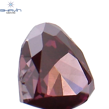 0.12 CT Heart Shape Natural Diamond Enhanced Pink Color VS2 Clarity (3.44 MM)