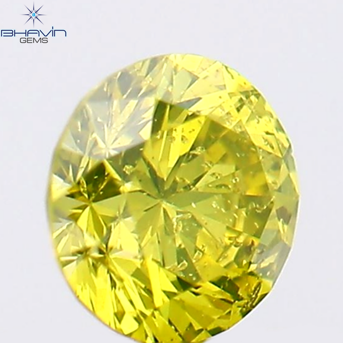 0.16 CT Natural Round Diamond Enhanced Green Yellow Color Clarity SI1 (3.50 MM)