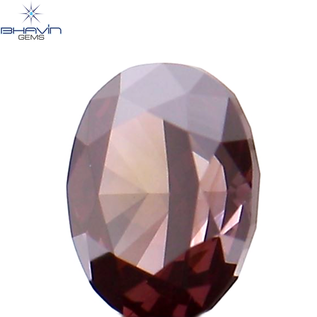 0.17 CT Natural Oval Diamond Enhanced Pink Color Clarity VS1 (3.64 MM)