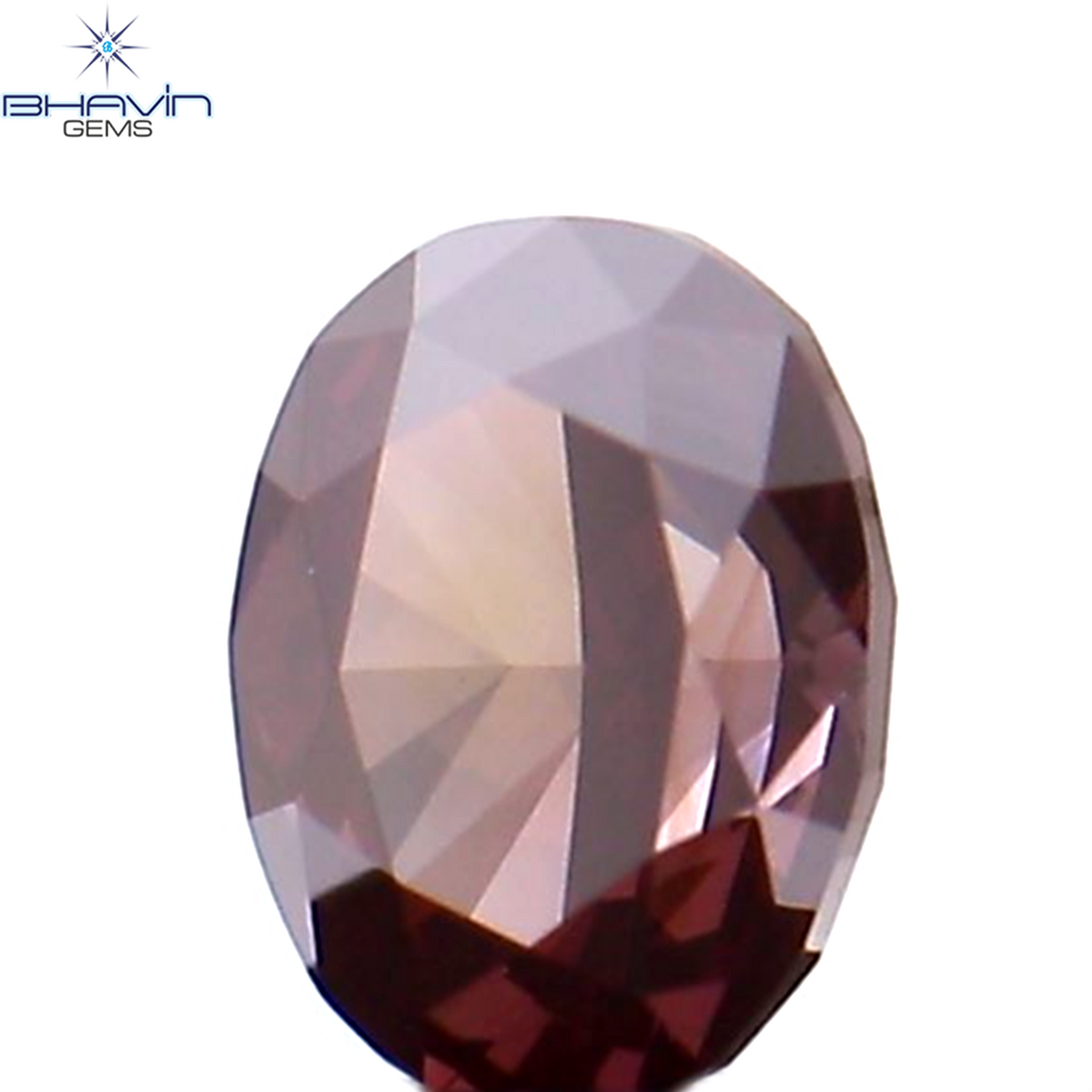 0.17 CT Natural Oval Diamond Enhanced Pink Color Clarity VS1 (3.64 MM)