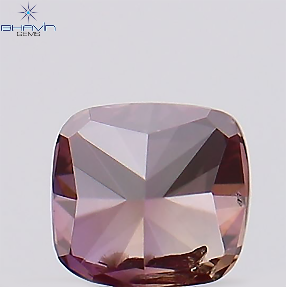 0.10 CT Cushion Natural Diamond Enhanced Pink Color Clarity SI2 (2.66 MM)