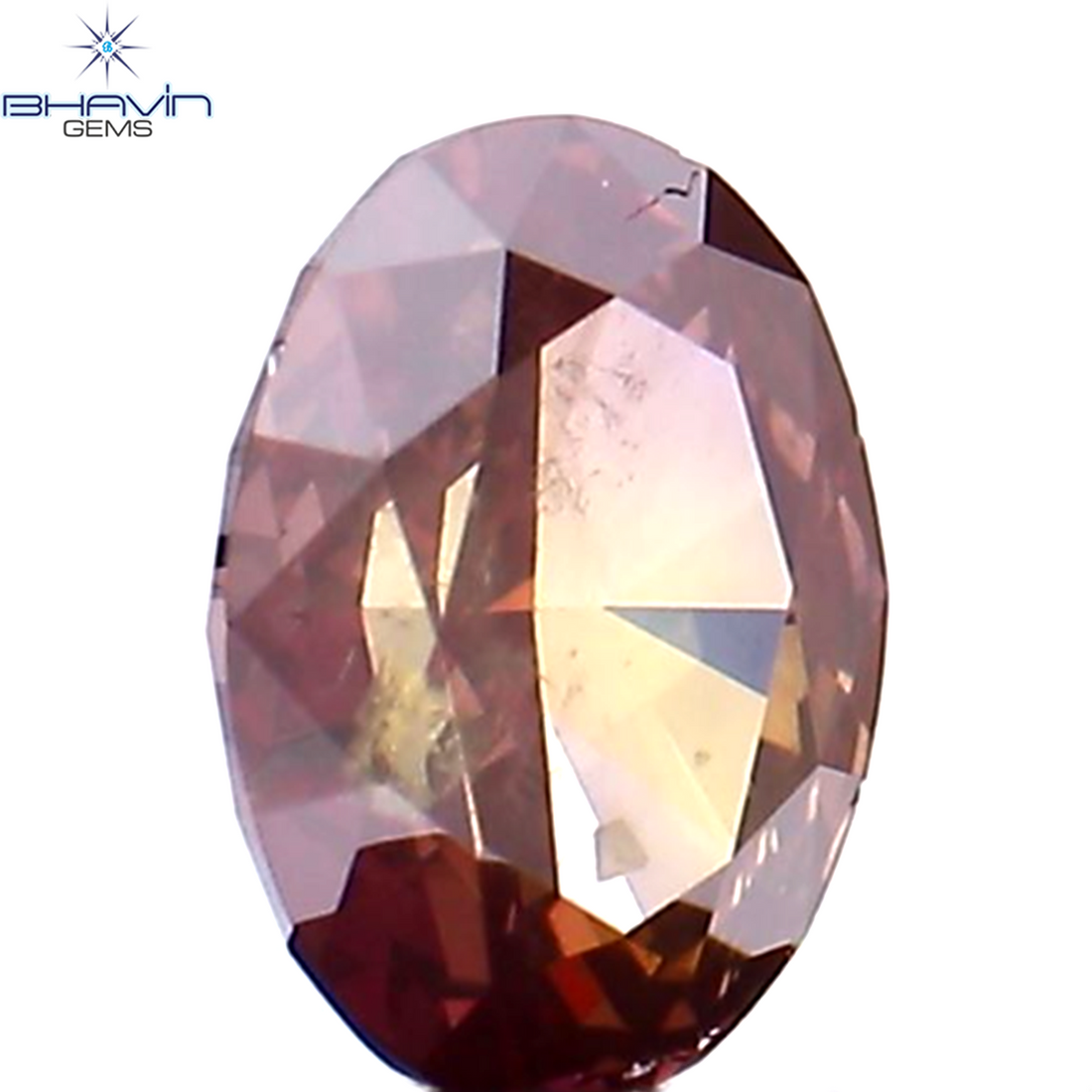 0.31 CT Natural Oval Diamond Enhanced Pink Color Clarity SI1 (4.78 MM)