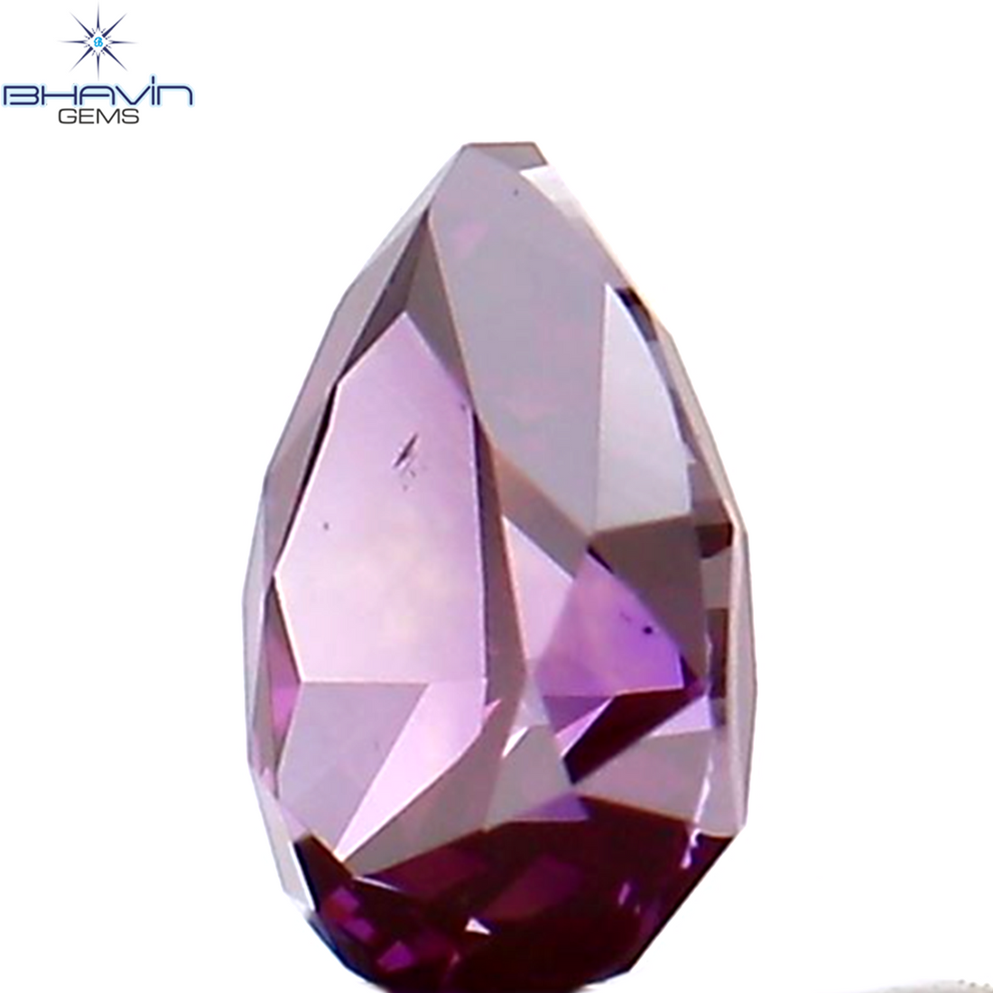 0.20 CT Natural Pear Diamond Enhanced Pink Color Clarity VS1 (4.27 MM)