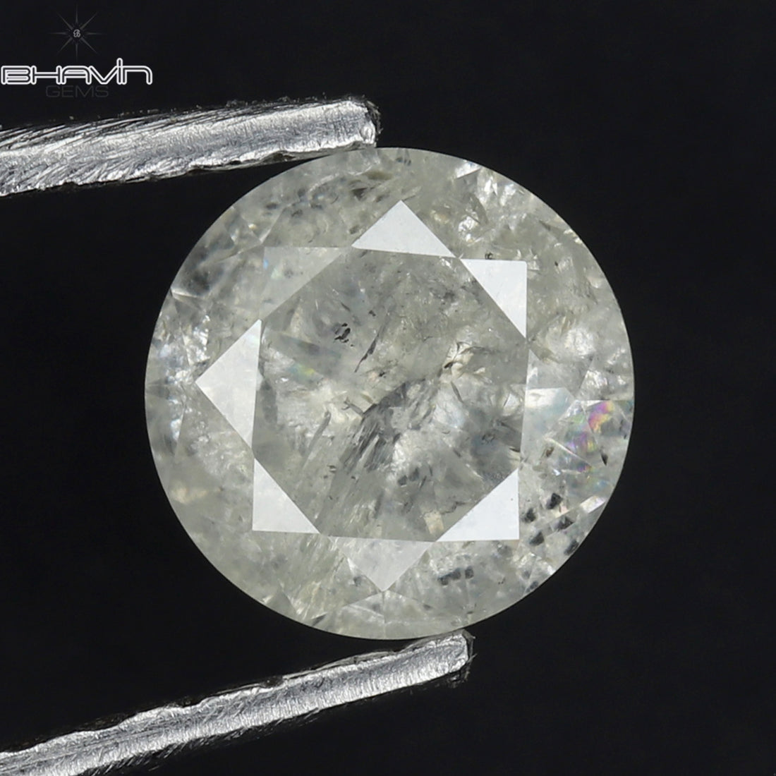 0.53 CT Natural Round Diamond White Color Clarity I3 (5.15 MM)