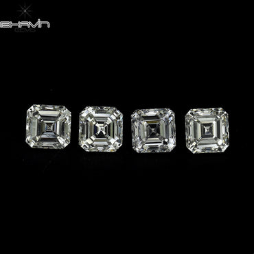 0.15 CT Asscher Shape White (G+) Color Natural Loose Diamond VVS-VS Clarity (3.00 MM)