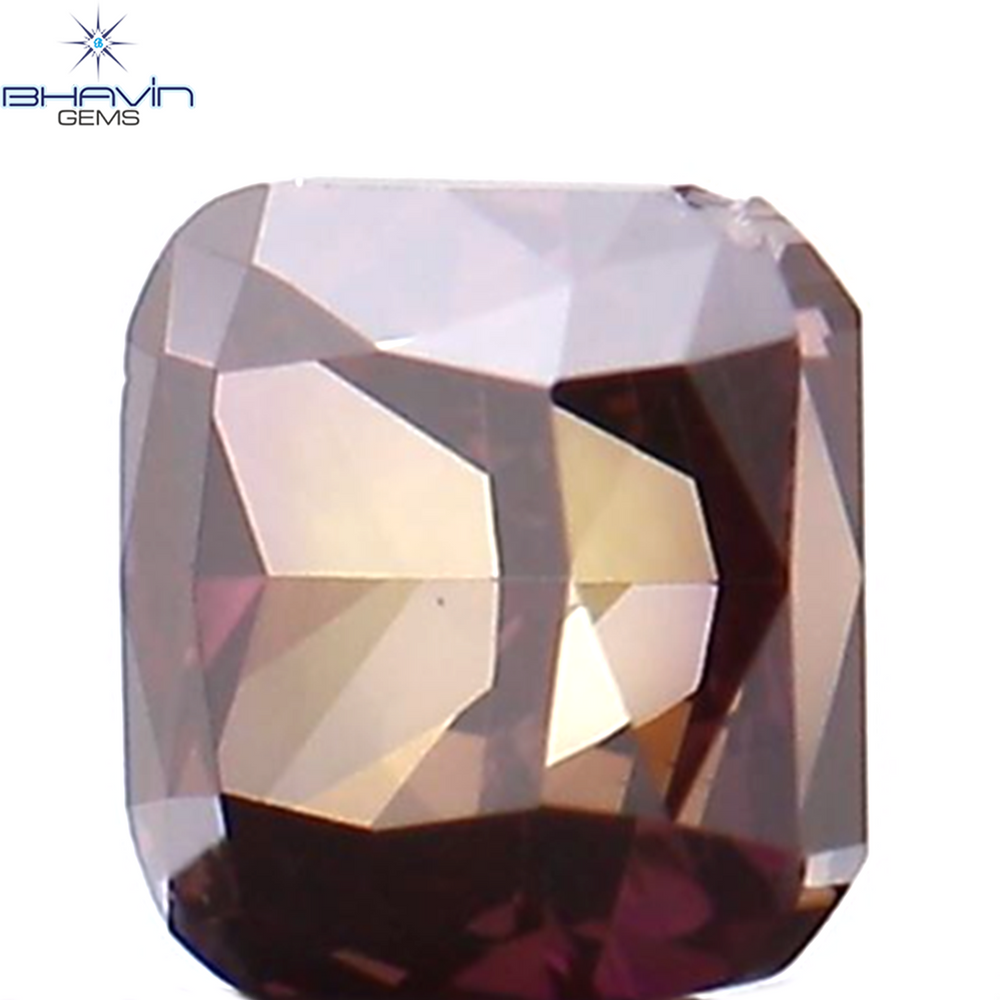 0.30 CT Cushion Shape Natural Loose Diamond Enhanced Pink Color VS2 Clarity (3.48 MM)