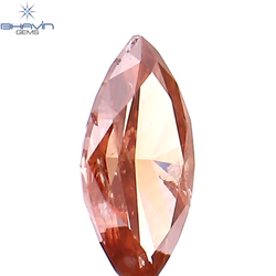 0.25 CT Marquise Shape Natural Diamond Pink Color I1 Clarity (6.14 MM)
