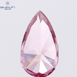 0.23 CT Pear Shape Natural Diamond Pink Color VS1 Clarity (5.64 MM)