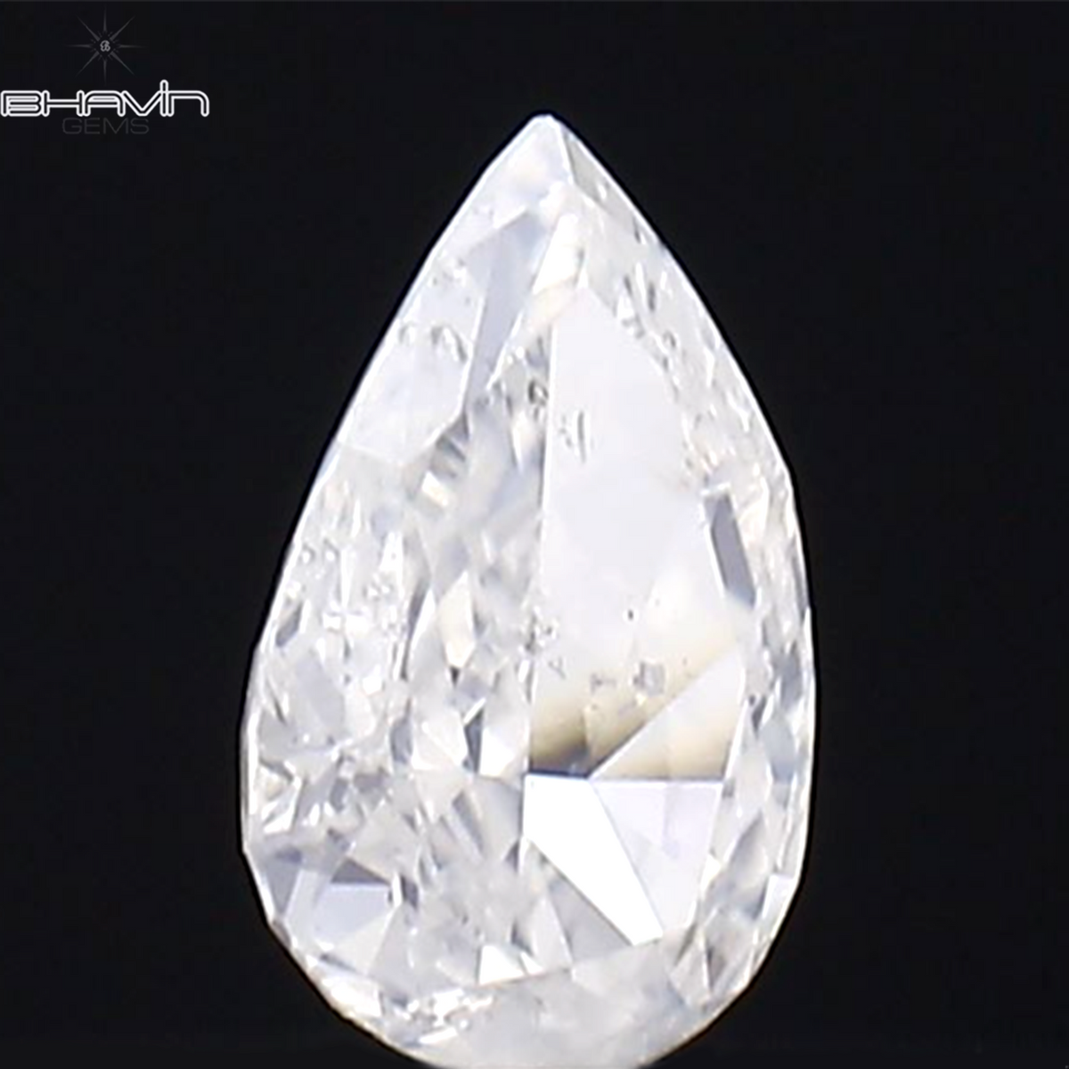 0.07 CT Natural Pear Diamond White Fancy Color Clarity SI2 (3.47 MM)