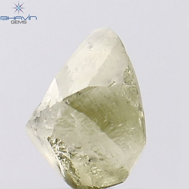 0.83 CT Rough Shape Natural Diamond Yellow Color SI2 Clarity (6.65 MM)
