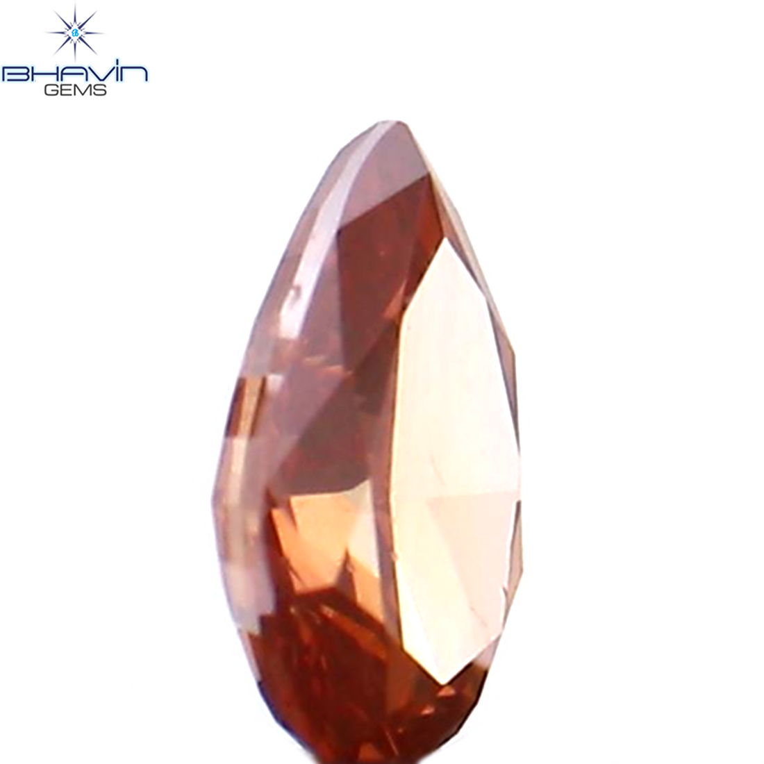 0.11 CT Natural Pear Diamond Enhanced Pink Color Clarity VS2 (3.80 MM)