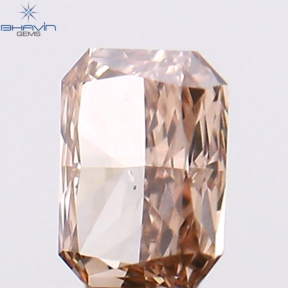 0.18 CT ラディアント シェイプ ナチュラル ダイヤモンド ピンク色 VS1 クラリティ (3.75 MM)